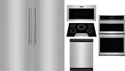 6 Piece Package Includes Refrigerator, Freezer, Cooktop, Wall Oven, Microwave And Dishwasher