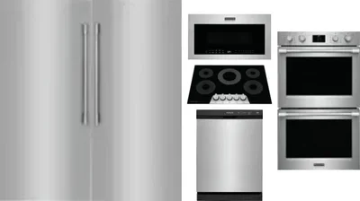 6 Piece Package Includes Refrigerator, Freezer, Cooktop, Wall Oven, Microwave And Dishwasher