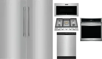 6 Piece Package Includes Refrigerator, Freezer, Cooktop, Wall Oven, Microwave And Dishwasher