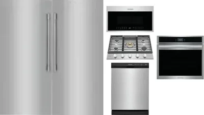 6 Piece Package Includes Refrigerator, Freezer, Cooktop, Wall Oven, Microwave And Dishwasher