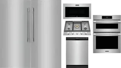 6 Piece Package Includes Refrigerator, Freezer, Cooktop, Wall Oven, Microwave And Dishwasher