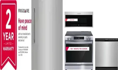 5 Piece Package Includes Refrigerator, Freezer, Range, Microwave And Dishwasher