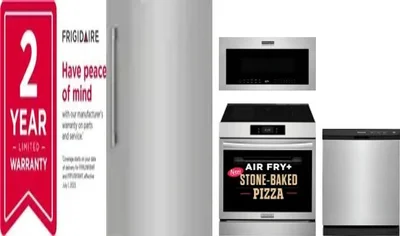 5 Piece Package Includes Refrigerator, Freezer, Range, Microwave And Dishwasher