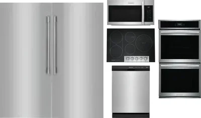 6 Piece Package Includes Refrigerator, Freezer, Cooktop, Wall Oven, Microwave And Dishwasher