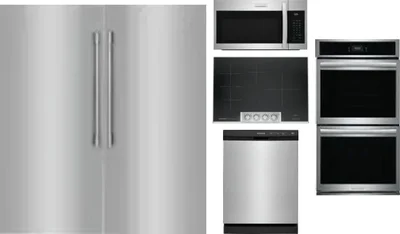 6 Piece Package Includes Refrigerator, Freezer, Cooktop, Wall Oven, Microwave And Dishwasher