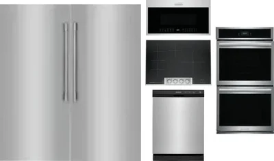 6 Piece Package Includes Refrigerator, Freezer, Cooktop, Wall Oven, Microwave And Dishwasher