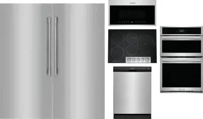 6 Piece Package Includes Refrigerator, Freezer, Cooktop, Wall Oven, Microwave And Dishwasher