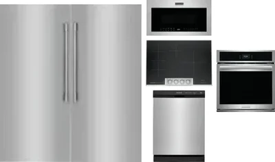 6 Piece Package Includes Refrigerator, Freezer, Cooktop, Wall Oven, Microwave And Dishwasher