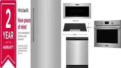 6 Piece Package Includes Refrigerator, Freezer, Cooktop, Wall Oven, Microwave And Dishwasher