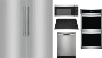6 Piece Package Includes Refrigerator, Freezer, Cooktop, Wall Oven, Microwave And Dishwasher
