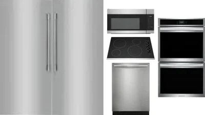 6 Piece Package Includes Refrigerator, Freezer, Cooktop, Wall Oven, Microwave And Dishwasher