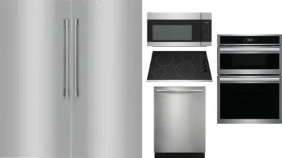 6 Piece Package Includes Refrigerator, Freezer, Cooktop, Wall Oven, Microwave And Dishwasher