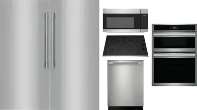 6 Piece Package Includes Refrigerator, Freezer, Cooktop, Wall Oven, Microwave And Dishwasher