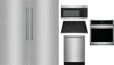 6 Piece Package Includes Refrigerator, Freezer, Cooktop, Wall Oven, Microwave And Dishwasher