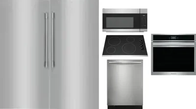 6 Piece Package Includes Refrigerator, Freezer, Cooktop, Wall Oven, Microwave And Dishwasher