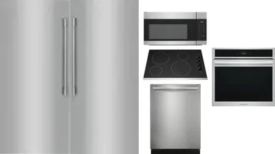 6 Piece Package Includes Refrigerator, Freezer, Cooktop, Wall Oven, Microwave And Dishwasher