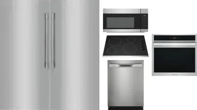 6 Piece Package Includes Refrigerator, Freezer, Cooktop, Wall Oven, Microwave And Dishwasher