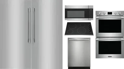 6 Piece Package Includes Refrigerator, Freezer, Cooktop, Wall Oven, Microwave And Dishwasher