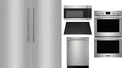 6 Piece Package Includes Refrigerator, Freezer, Cooktop, Wall Oven, Microwave And Dishwasher