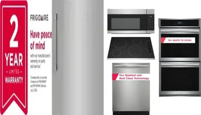 6 Piece Package Includes Refrigerator, Freezer, Cooktop, Wall Oven, Microwave And Dishwasher