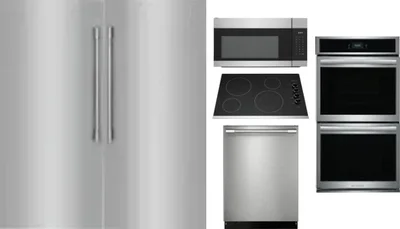 6 Piece Package Includes Refrigerator, Freezer, Cooktop, Wall Oven, Microwave And Dishwasher