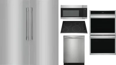 6 Piece Package Includes Refrigerator, Freezer, Cooktop, Wall Oven, Microwave And Dishwasher