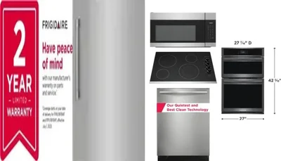 6 Piece Package Includes Refrigerator, Freezer, Cooktop, Wall Oven, Microwave And Dishwasher