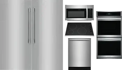 6 Piece Package Includes Refrigerator, Freezer, Cooktop, Wall Oven, Microwave And Dishwasher