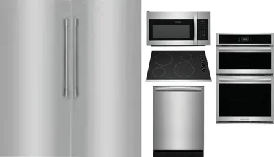 6 Piece Package Includes Refrigerator, Freezer, Cooktop, Wall Oven, Microwave And Dishwasher
