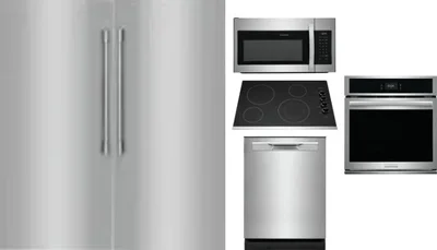 6 Piece Package Includes Refrigerator, Freezer, Cooktop, Wall Oven, Microwave And Dishwasher