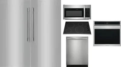 6 Piece Package Includes Refrigerator, Freezer, Cooktop, Wall Oven, Microwave And Dishwasher