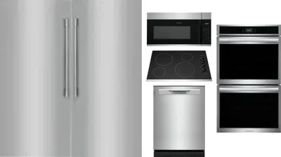 6 Piece Package Includes Refrigerator, Freezer, Cooktop, Wall Oven, Microwave And Dishwasher