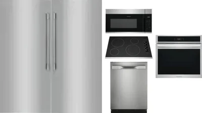 6 Piece Package Includes Refrigerator, Freezer, Cooktop, Wall Oven, Microwave And Dishwasher