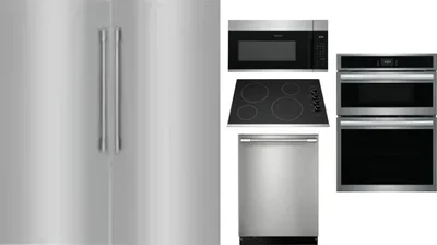 6 Piece Package Includes Refrigerator, Freezer, Cooktop, Wall Oven, Microwave And Dishwasher