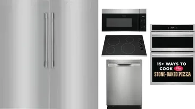6 Piece Package Includes Refrigerator, Freezer, Cooktop, Wall Oven, Microwave And Dishwasher