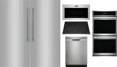 6 Piece Package Includes Refrigerator, Freezer, Cooktop, Wall Oven, Microwave And Dishwasher