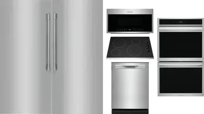 6 Piece Package Includes Refrigerator, Freezer, Cooktop, Wall Oven, Microwave And Dishwasher