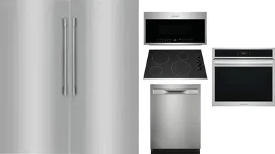 6 Piece Package Includes Refrigerator, Freezer, Cooktop, Wall Oven, Microwave And Dishwasher