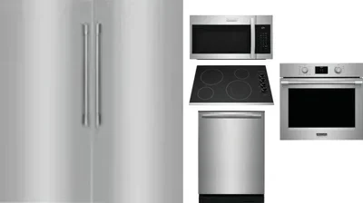 6 Piece Package Includes Refrigerator, Freezer, Cooktop, Wall Oven, Microwave And Dishwasher