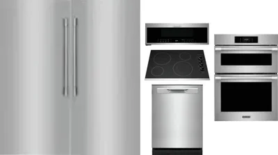 6 Piece Package Includes Refrigerator, Freezer, Cooktop, Wall Oven, Microwave And Dishwasher