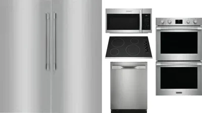 6 Piece Package Includes Refrigerator, Freezer, Cooktop, Wall Oven, Microwave And Dishwasher