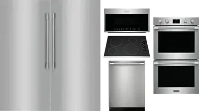 6 Piece Package Includes Refrigerator, Freezer, Cooktop, Wall Oven, Microwave And Dishwasher