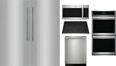 6 Piece Package Includes Refrigerator, Freezer, Cooktop, Wall Oven, Microwave And Dishwasher