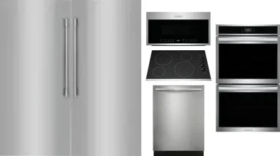 6 Piece Package Includes Refrigerator, Freezer, Cooktop, Wall Oven, Microwave And Dishwasher
