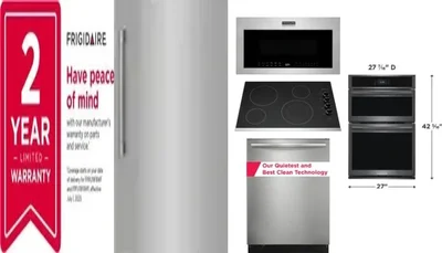 6 Piece Package Includes Refrigerator, Freezer, Cooktop, Wall Oven, Microwave And Dishwasher