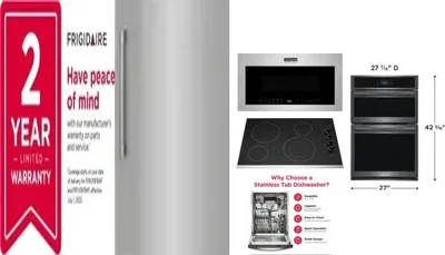 6 Piece Package Includes Refrigerator, Freezer, Cooktop, Wall Oven, Microwave And Dishwasher