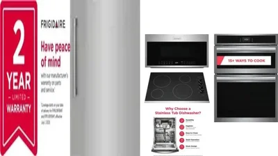 6 Piece Package Includes Refrigerator, Freezer, Cooktop, Wall Oven, Microwave And Dishwasher