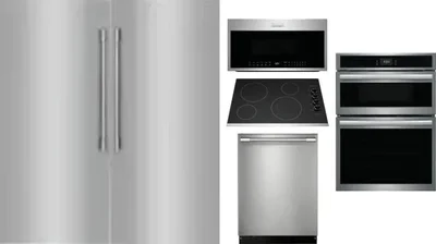 6 Piece Package Includes Refrigerator, Freezer, Cooktop, Wall Oven, Microwave And Dishwasher