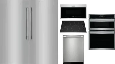6 Piece Package Includes Refrigerator, Freezer, Cooktop, Wall Oven, Microwave And Dishwasher