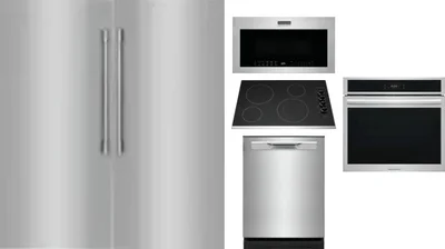 6 Piece Package Includes Refrigerator, Freezer, Cooktop, Wall Oven, Microwave And Dishwasher